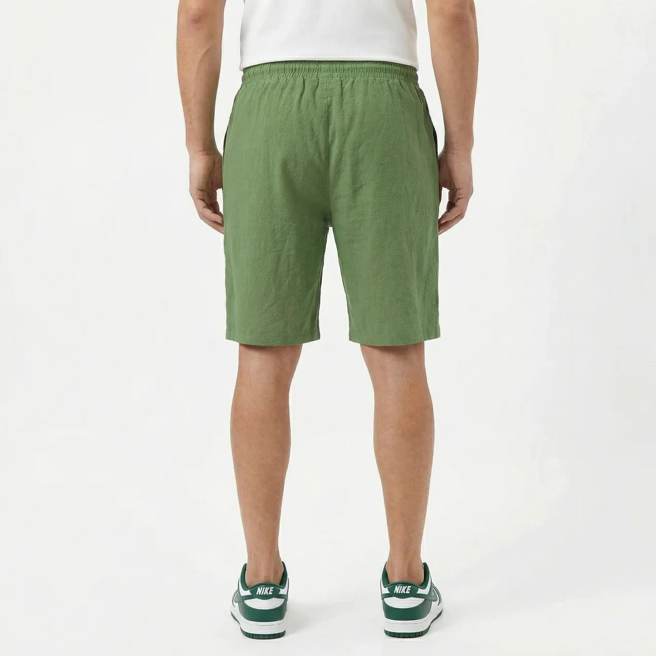 Valenomode - Men’s Linen Drawstring Shorts
