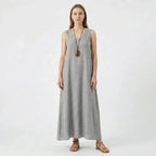 Women's A-Line Summer Sleeveless Midi Dress