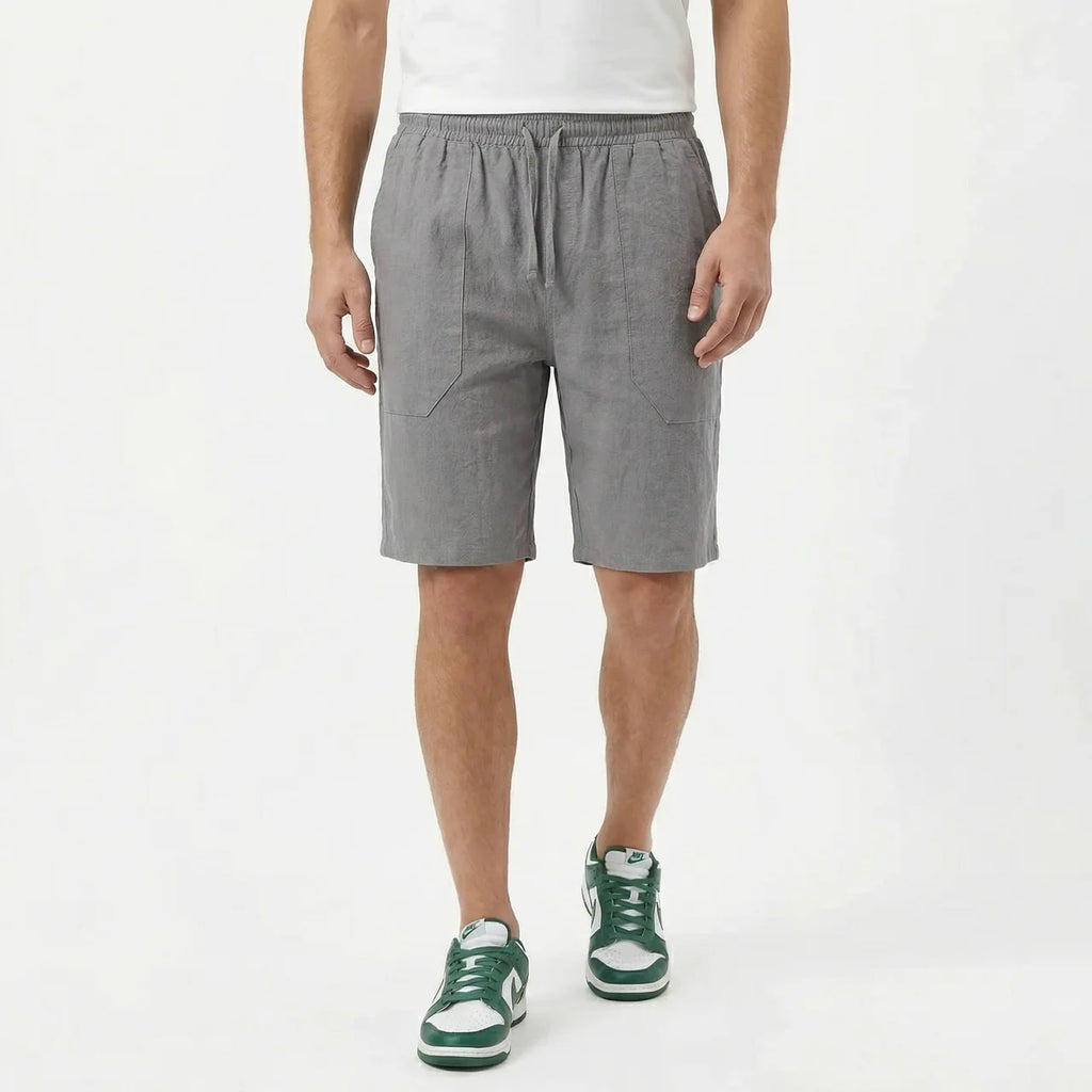Valenomode - Men’s Linen Drawstring Shorts