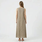 Women's A-Line Summer Sleeveless Midi Dress