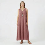 Women's A-Line Summer Sleeveless Midi Dress