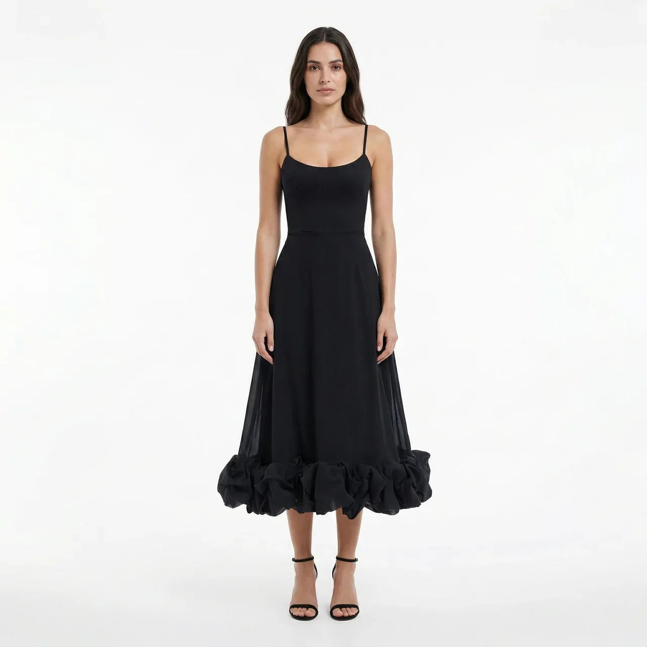 Women's Elegant Wedding Guest Midi Dress