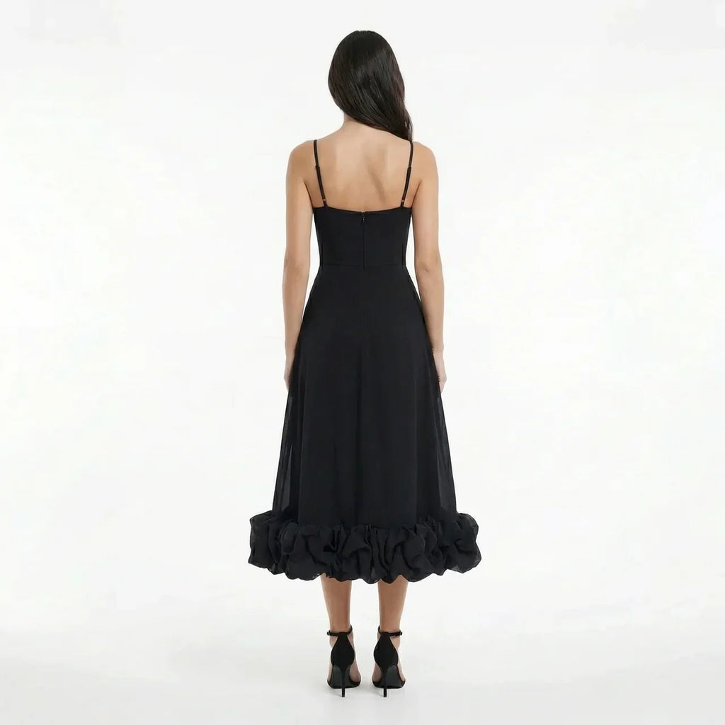 Women's Elegant Wedding Guest Midi Dress