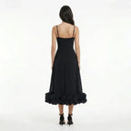 Women's Elegant Wedding Guest Midi Dress