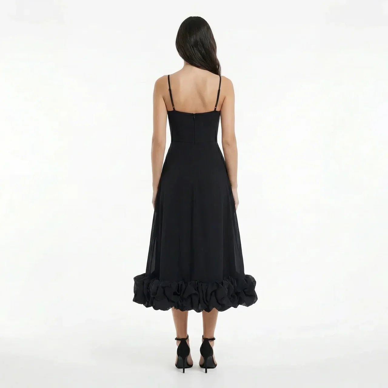 Women's Elegant Wedding Guest Midi Dress