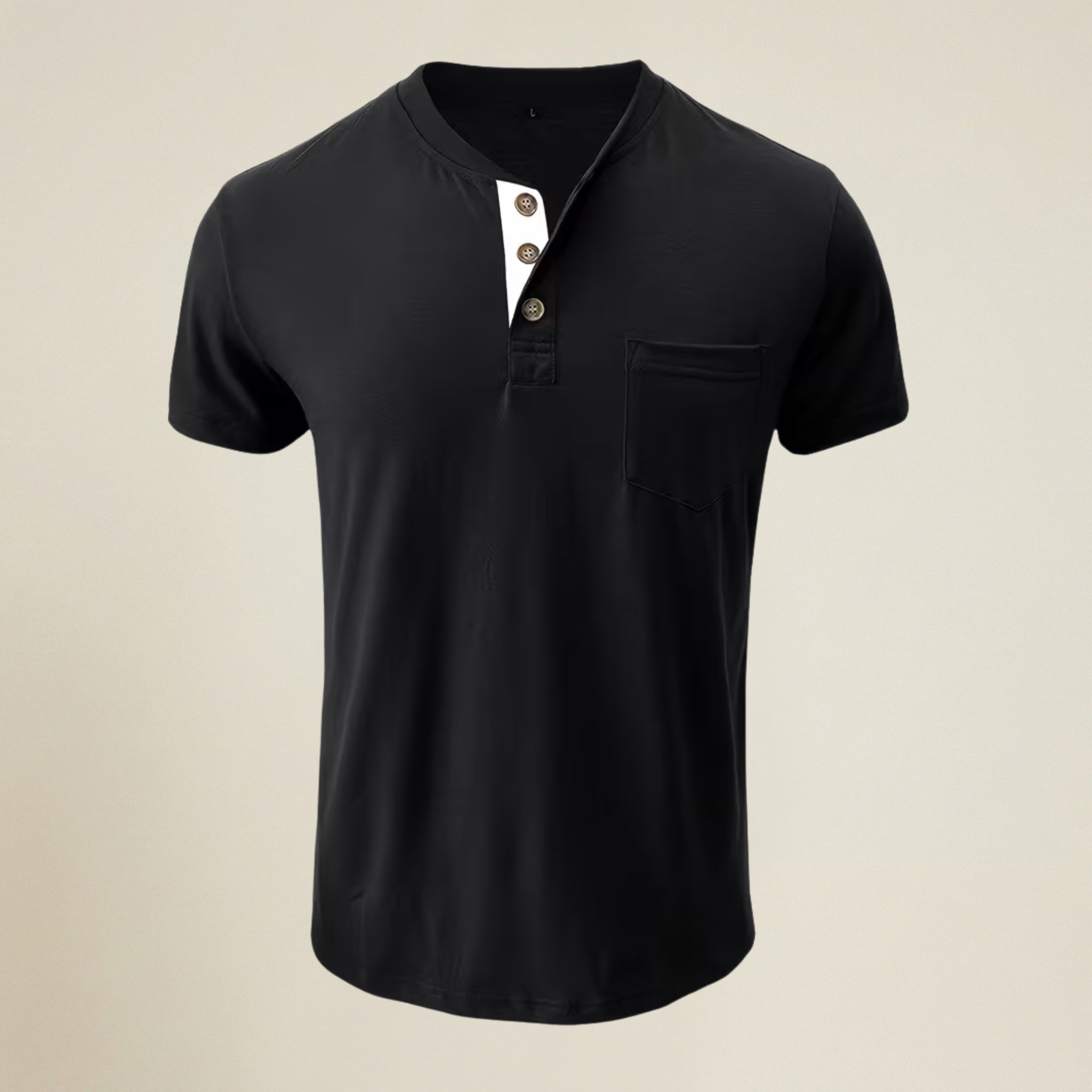 Valenomode - Men’s Button Neck T-Shirt