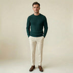 Valenomode - Men’s Cable Knit Sweater