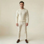Valenomode - Men’s Cable Knit Sweater