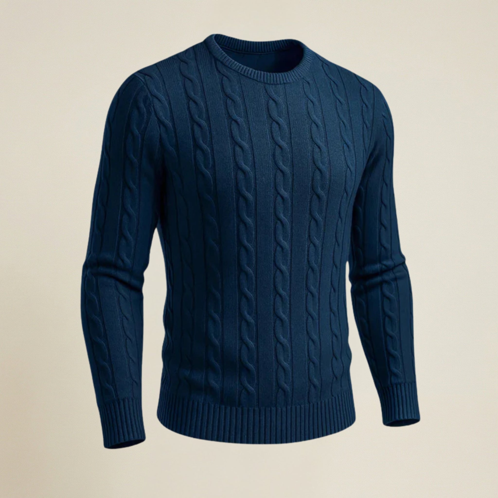 Valenomode - Men’s Cable Knit Sweater