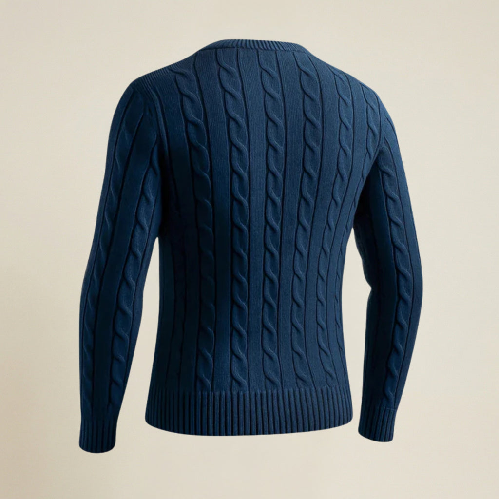 Valenomode - Men’s Cable Knit Sweater