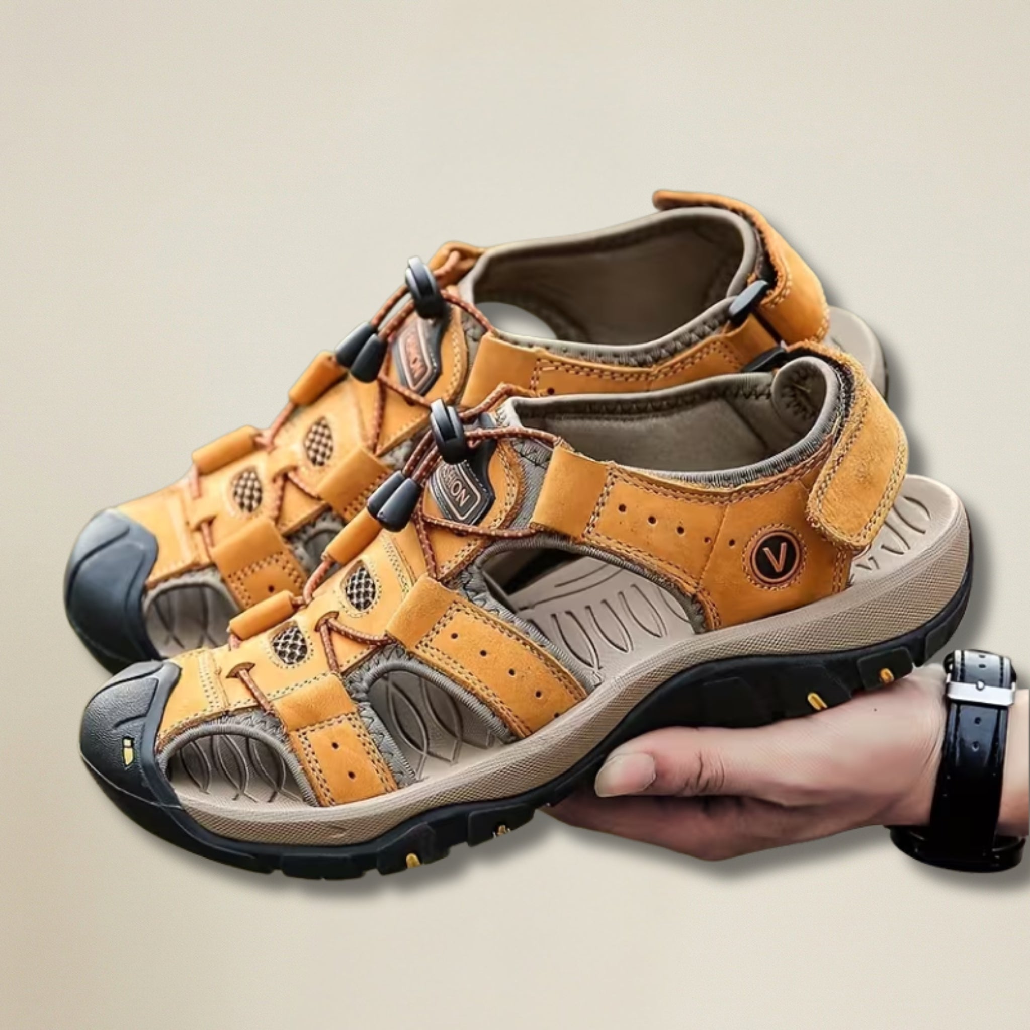 Valenomode - Men’s Closed-Toe Strap Sandals