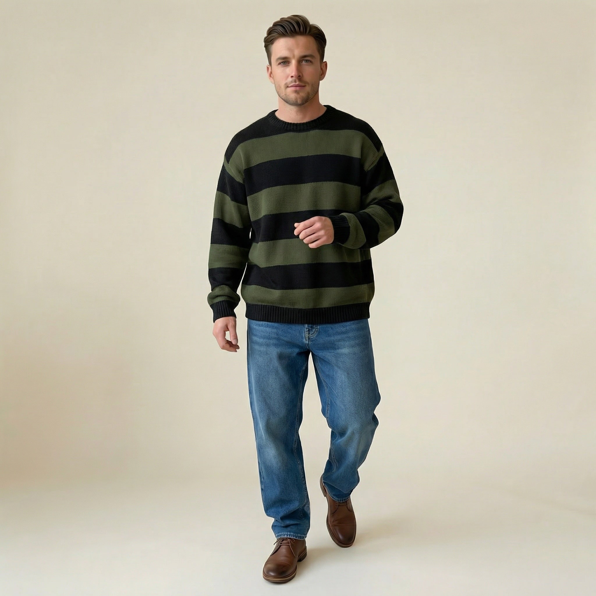 Valenomode - Men’s  Crew Neck Sweater
