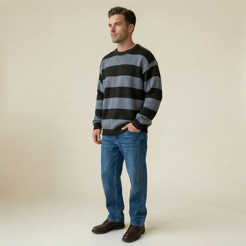 Valenomode - Men’s  Crew Neck Sweater