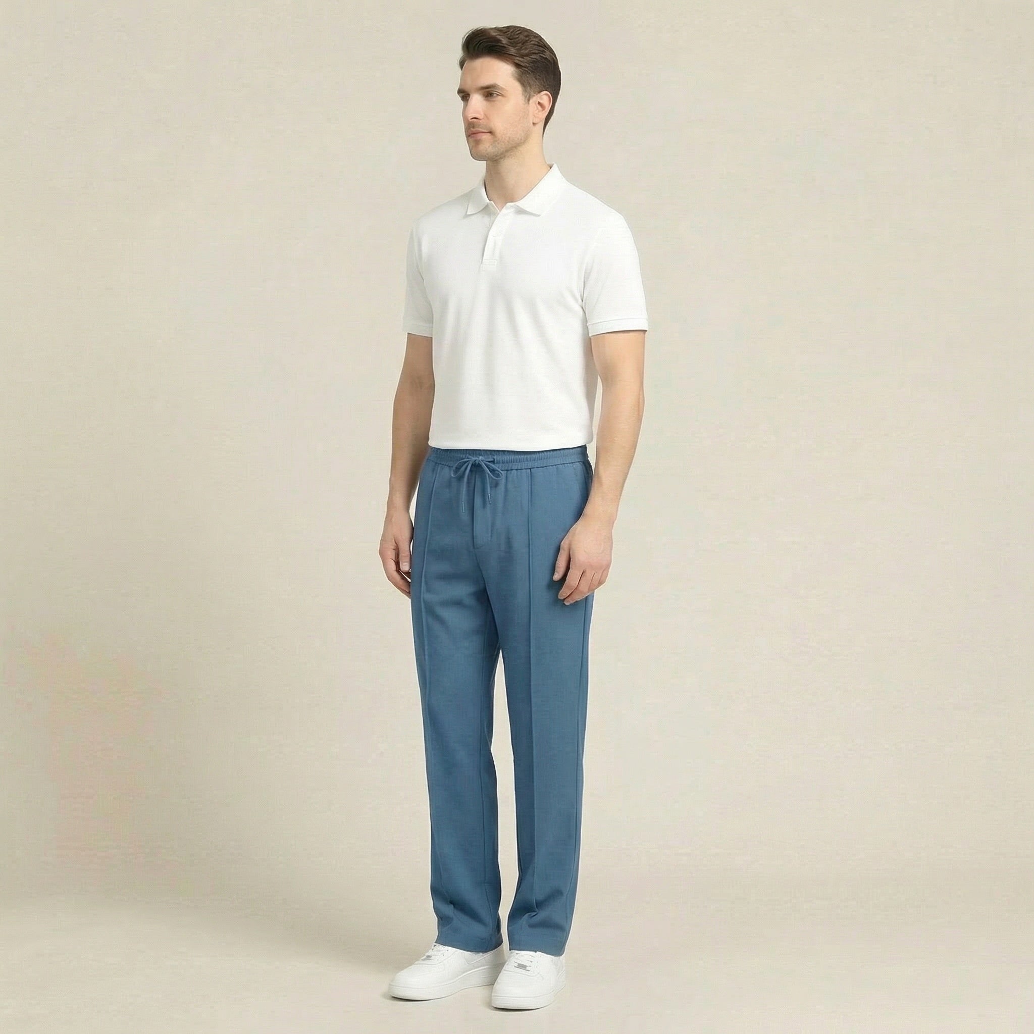 Valenomode - Men’s Drawstring Tapered Pants