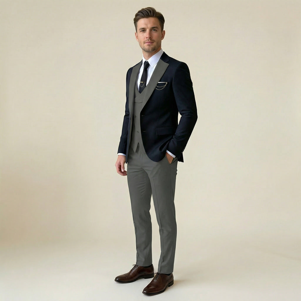 Valenomode - Men’s Three Piece Suit Set