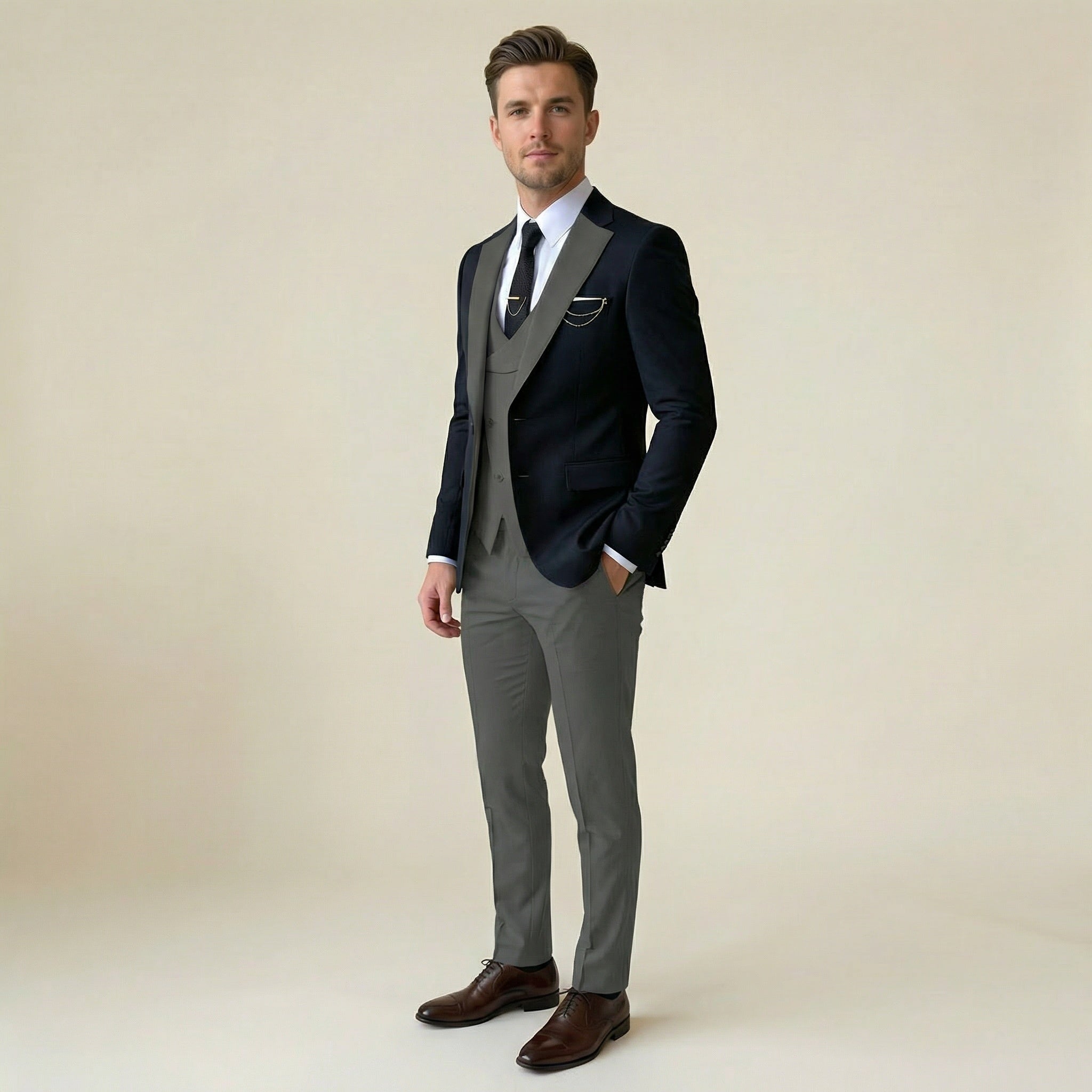 Valenomode - Men’s Three Piece Suit Set