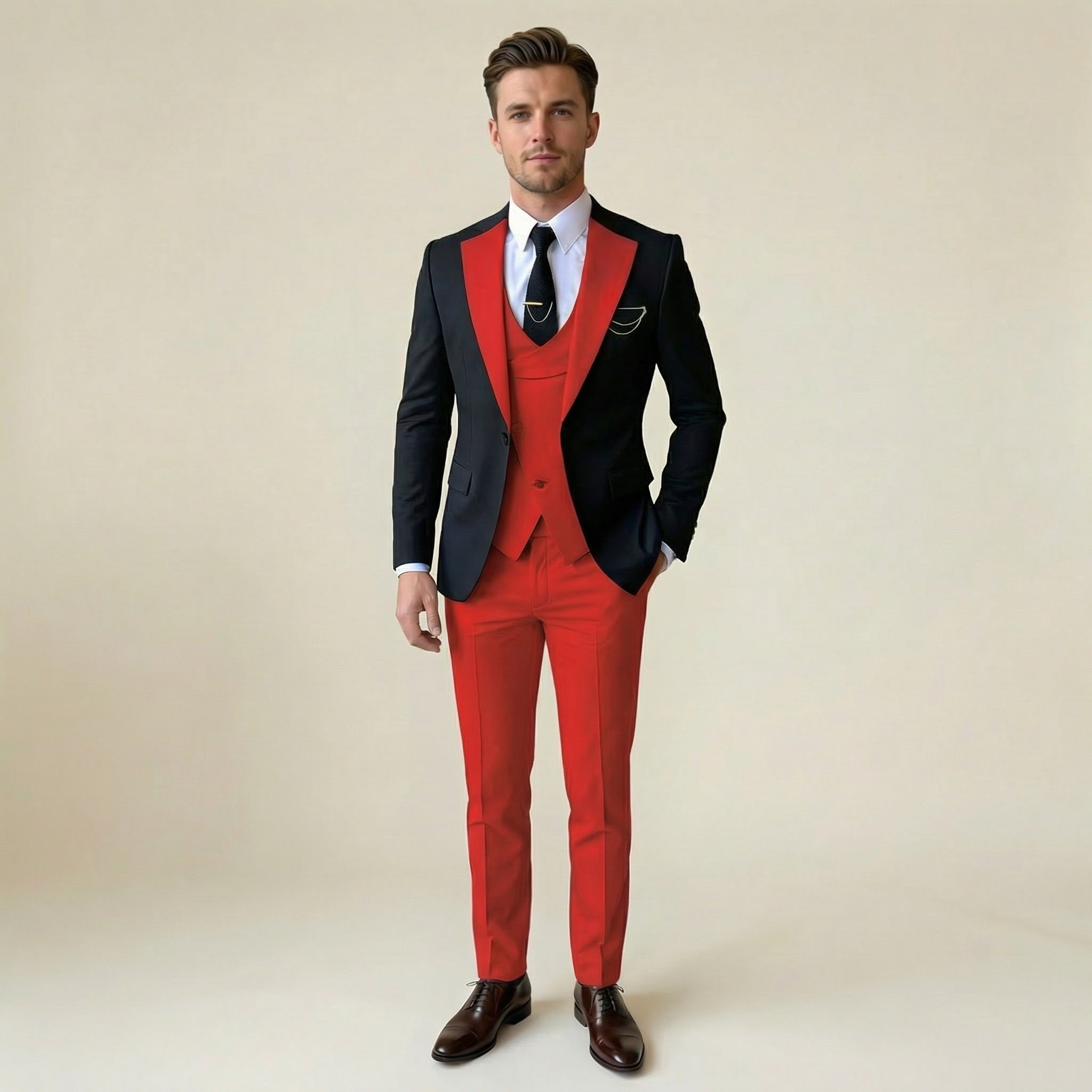Valenomode - Men’s Three Piece Suit Set