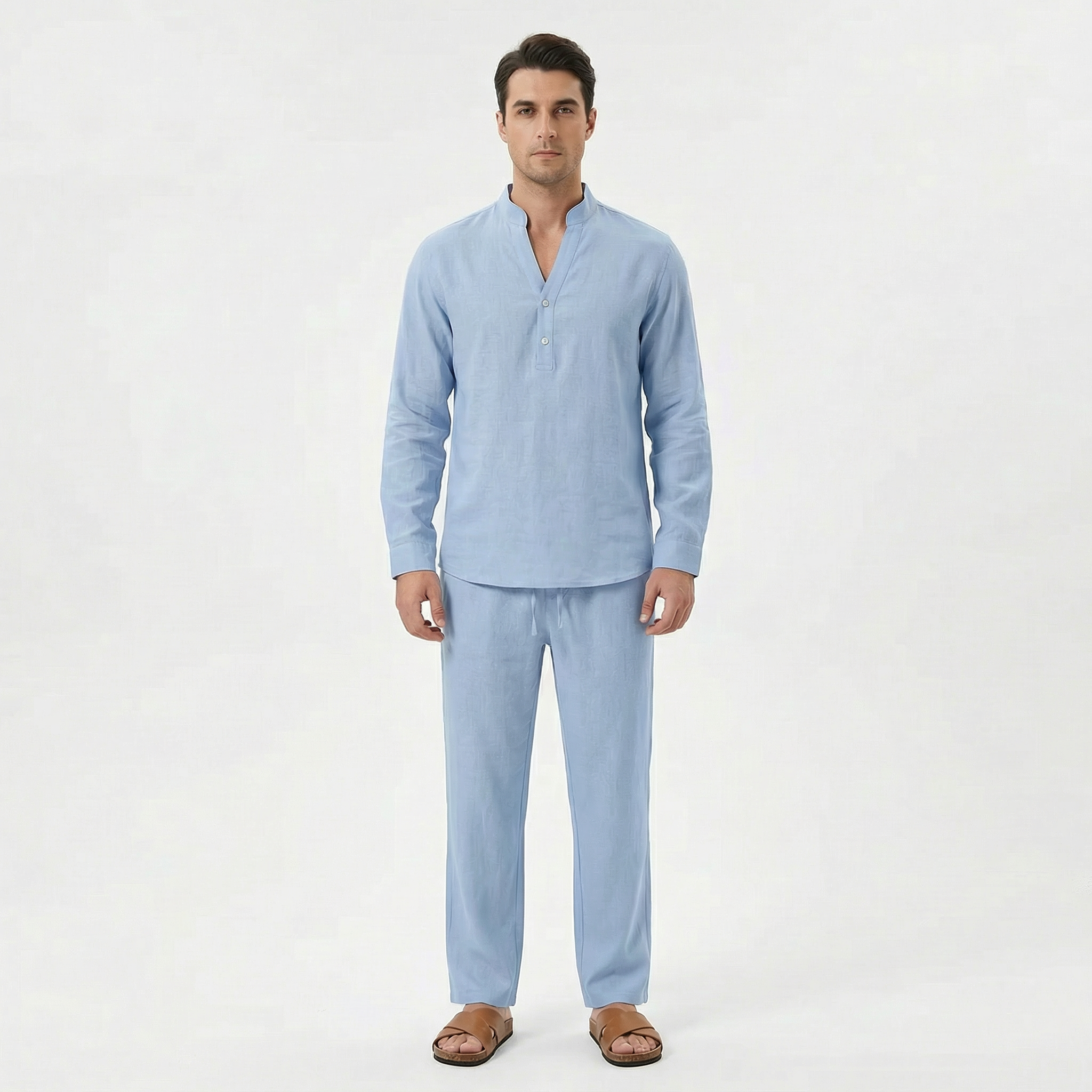 Men's Linen Two-Piece Set