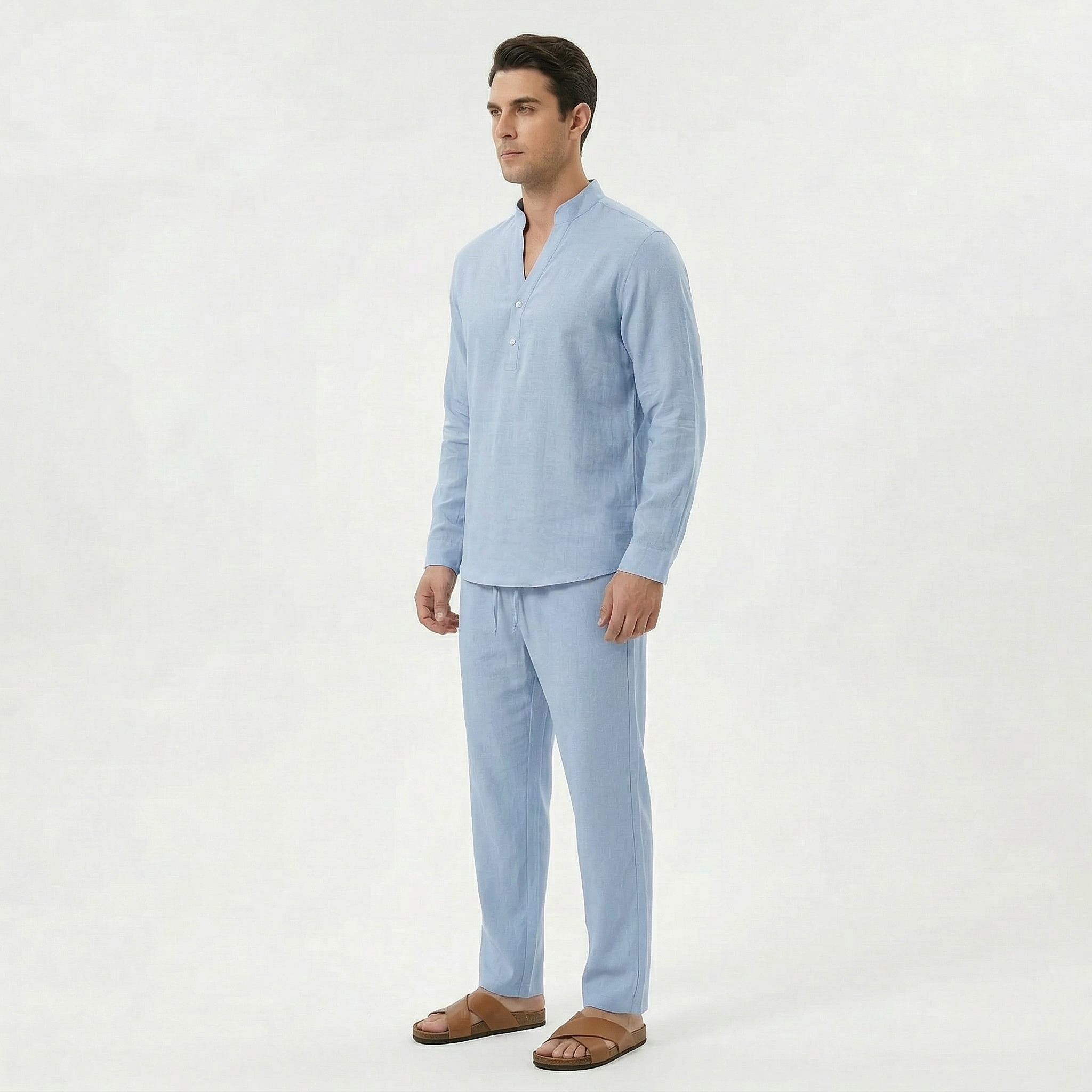 Men's Linen Two-Piece Set
