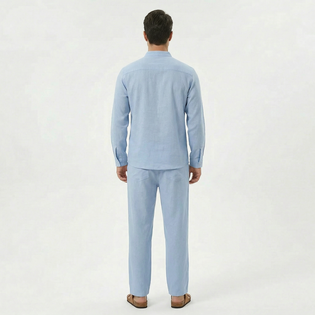 Men's Linen Two-Piece Set