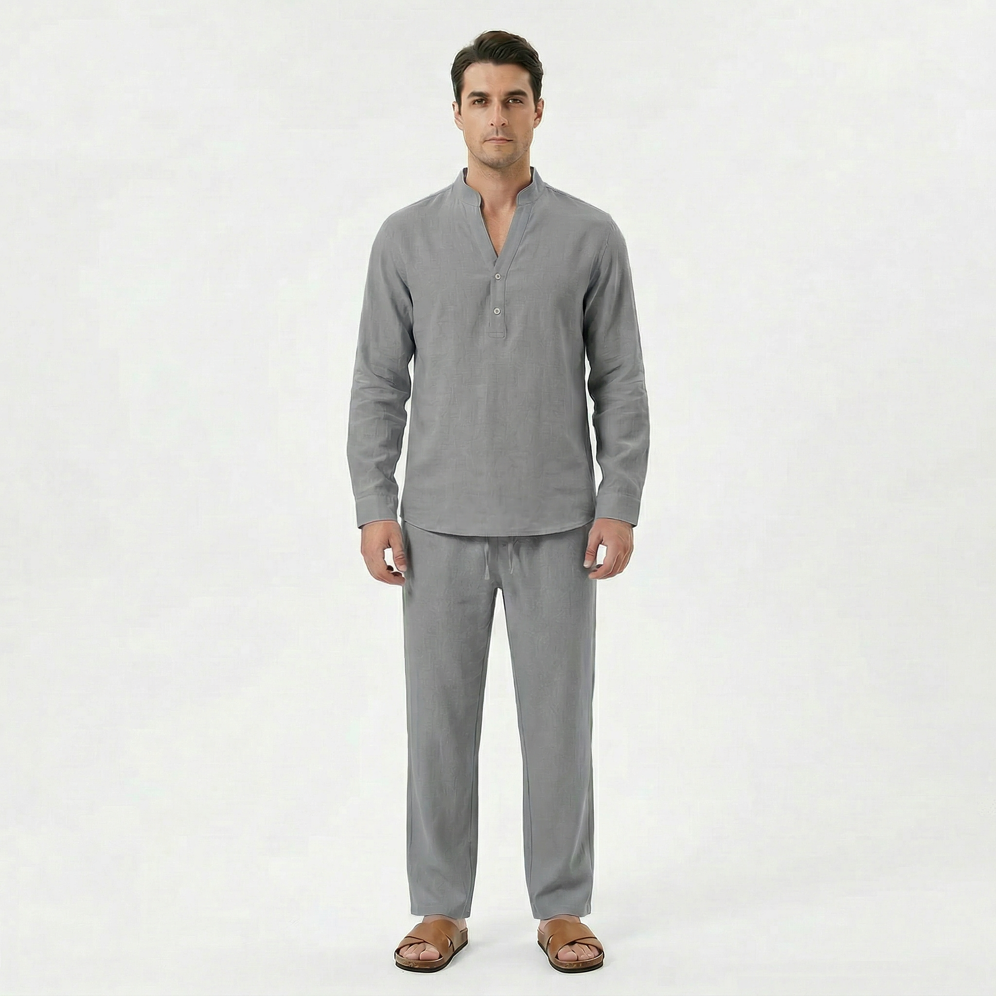 Men's Linen Two-Piece Set