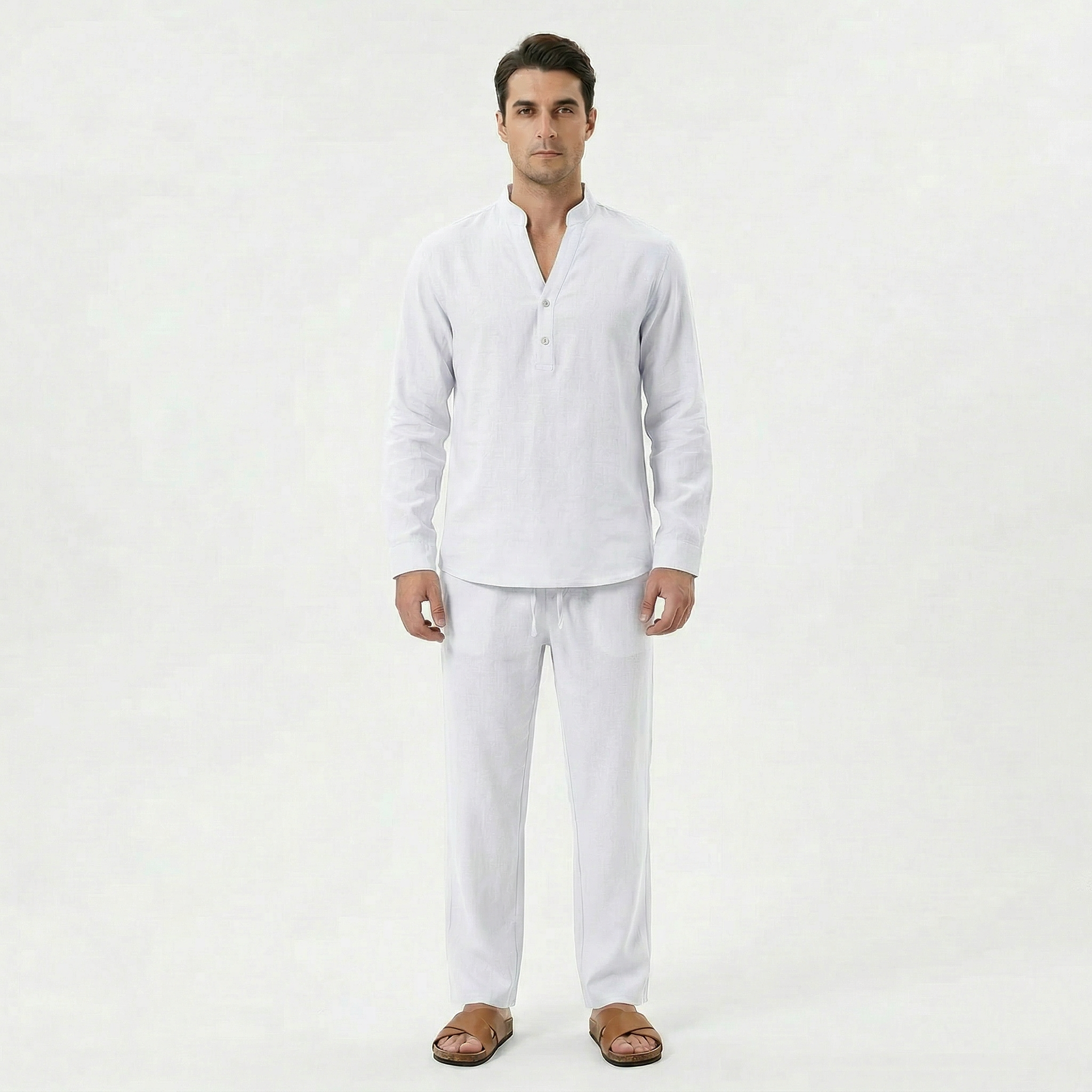 Men's Linen Two-Piece Set