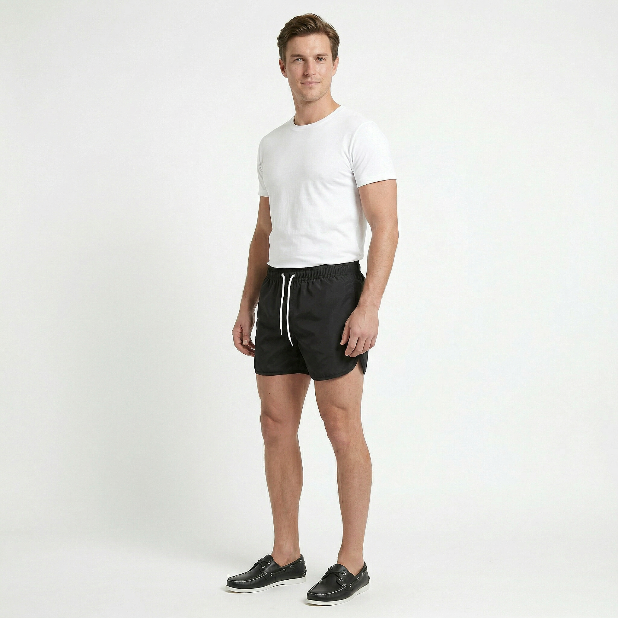 Men’s Quick-Dry Drawstring Swim Shorts