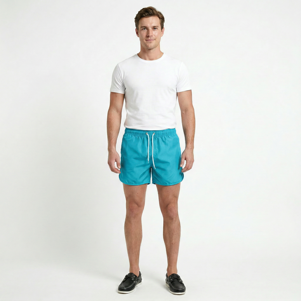 Men’s Quick-Dry Drawstring Swim Shorts