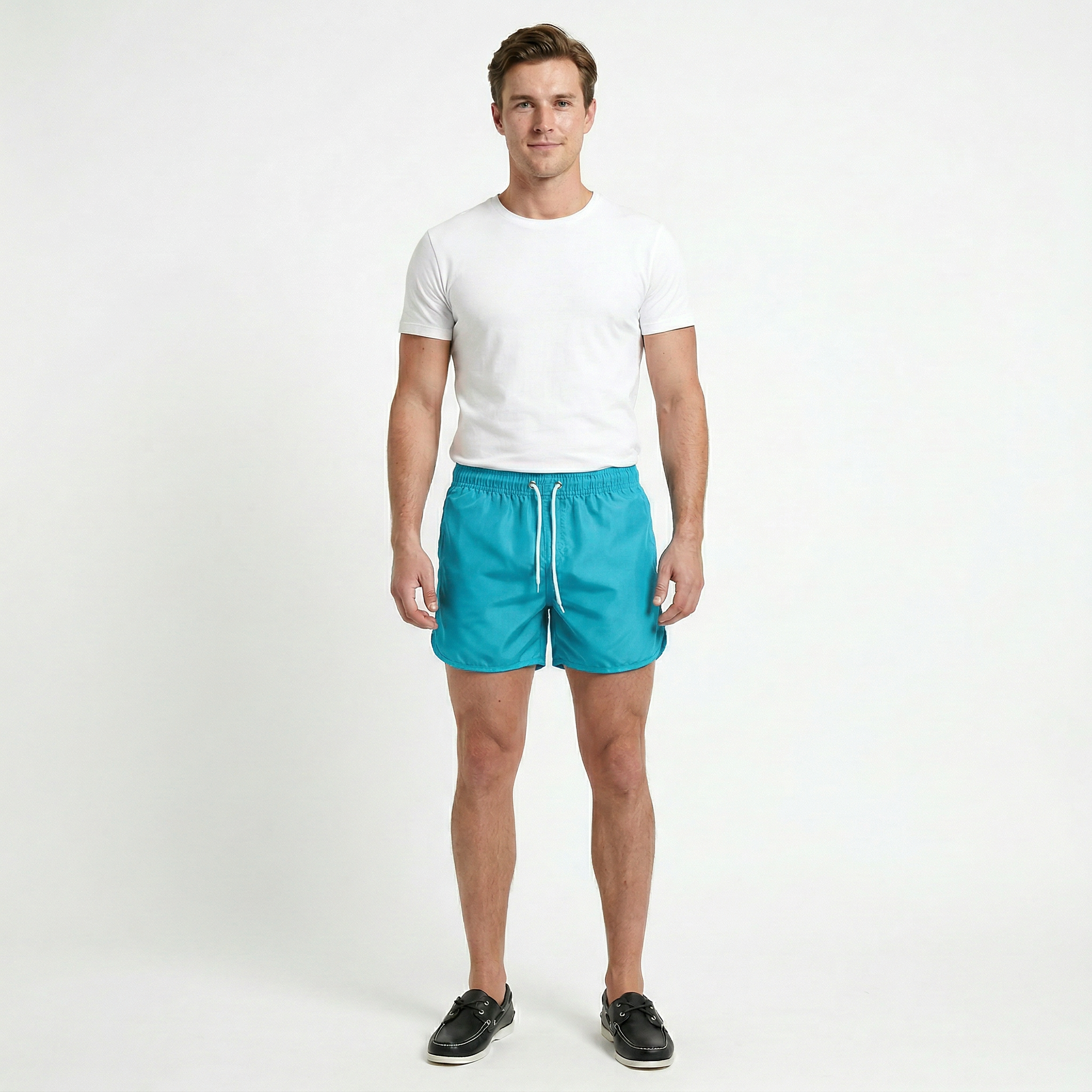 Men’s Quick-Dry Drawstring Swim Shorts