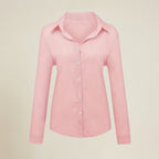 Valenomode - Women’s Button Front Long Sleeve Top