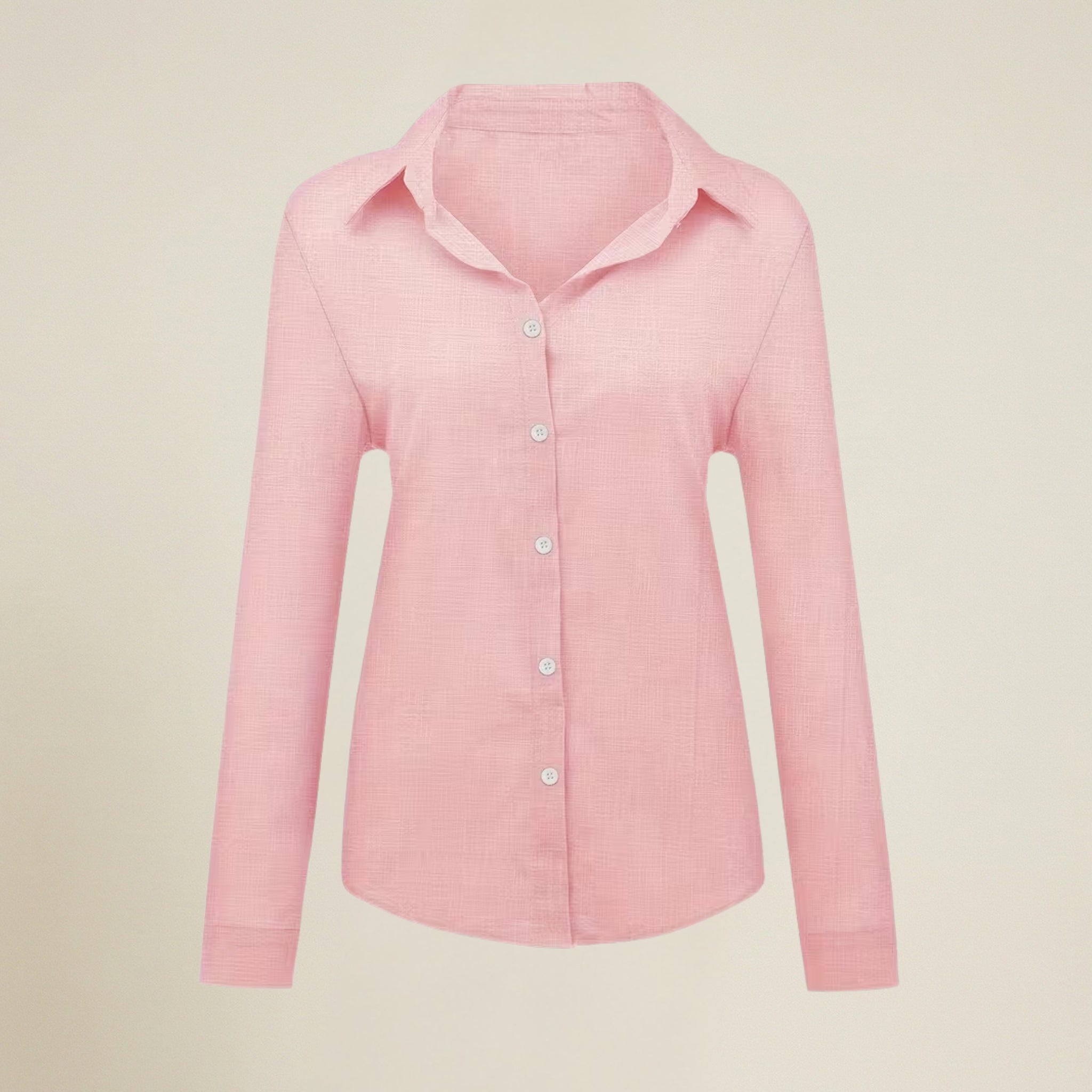 Valenomode - Women’s Button Front Long Sleeve Top