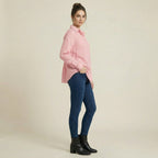 Valenomode - Women’s Button Front Long Sleeve Top