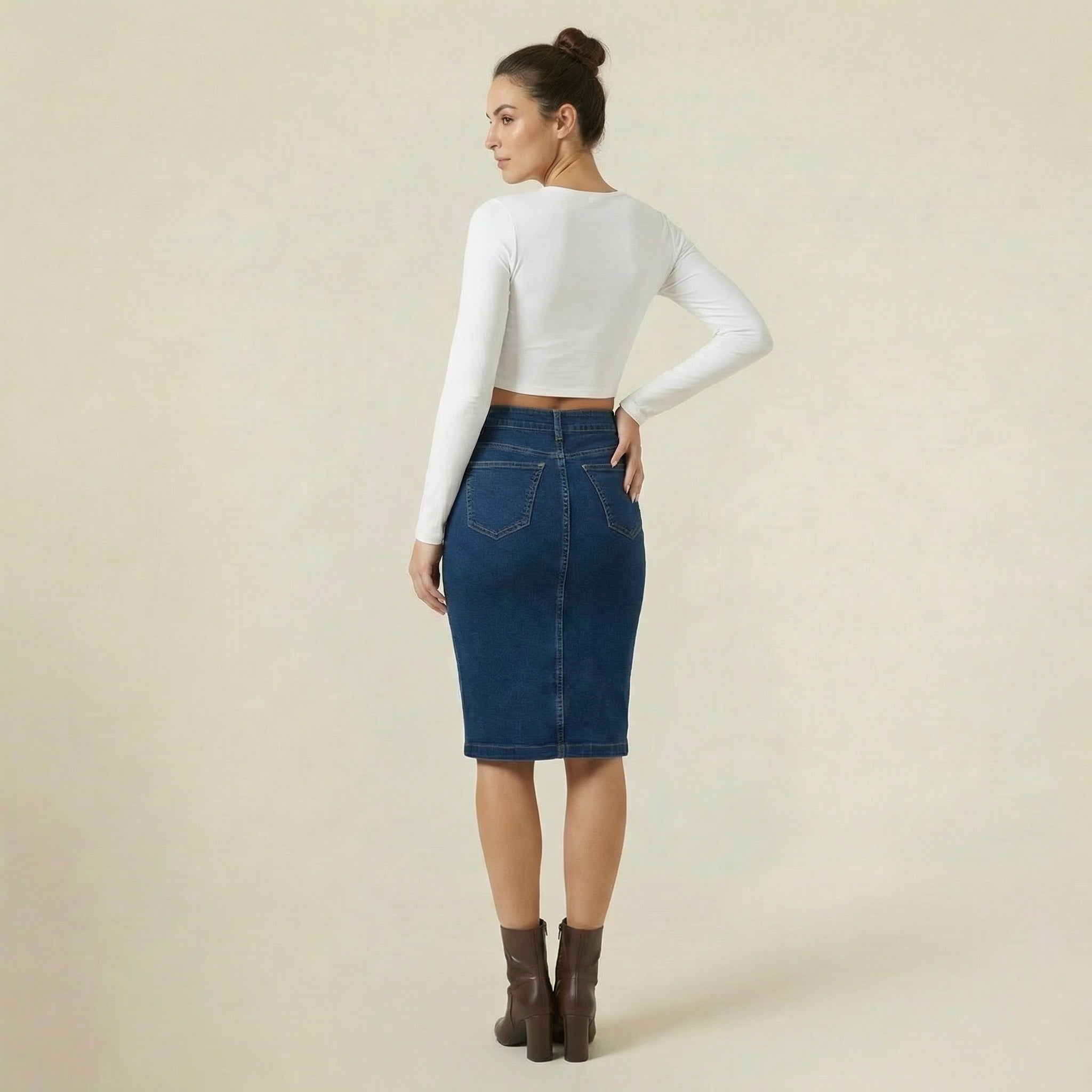 Valenomode - Women’s Button Front Skirt