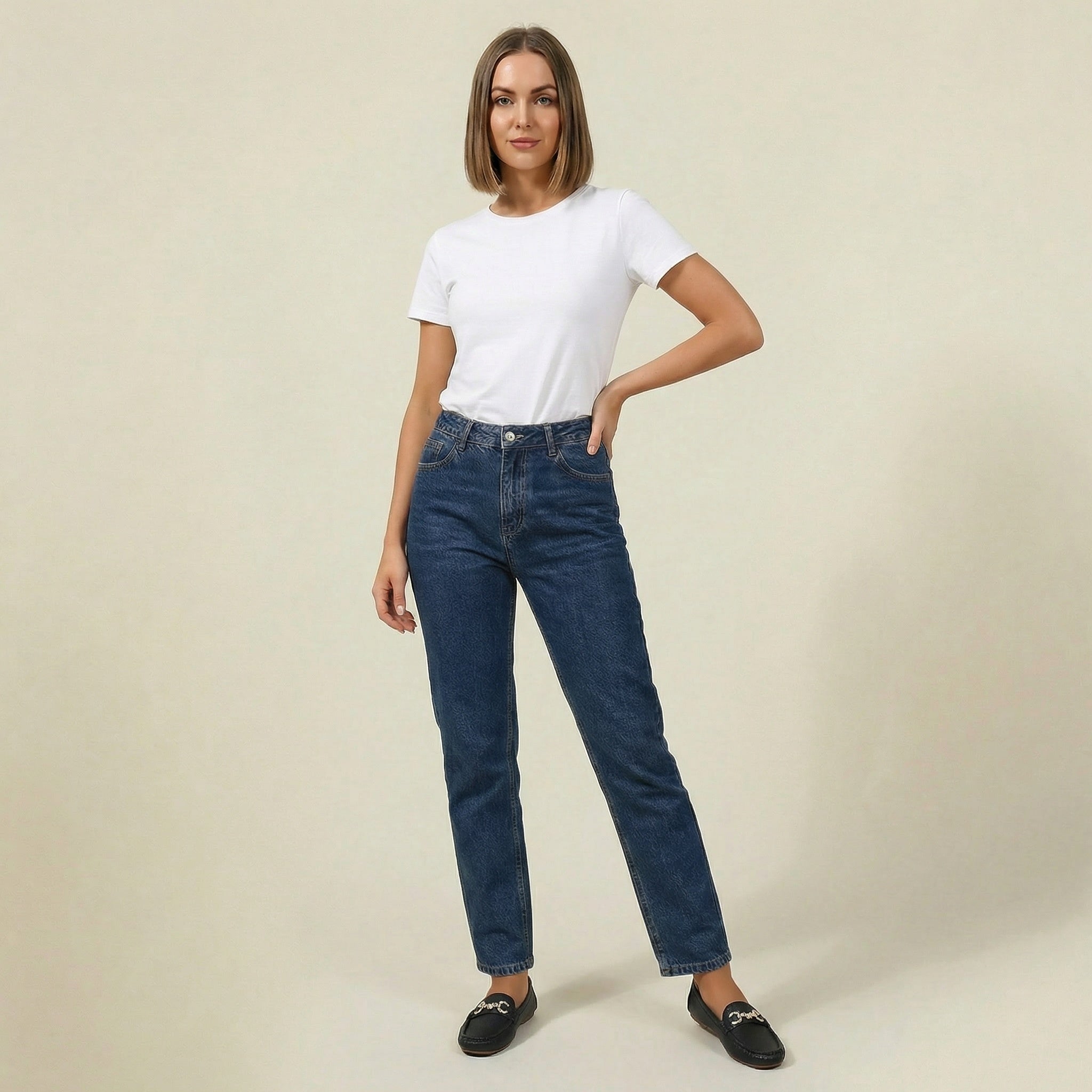 Valenomode - Women’s Chain Detail Flat Shoes