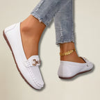 Valenomode - Women’s Chain Detail Flat Shoes