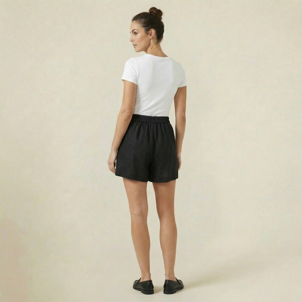 Valenomode - Women’s Elastic Waist Shorts