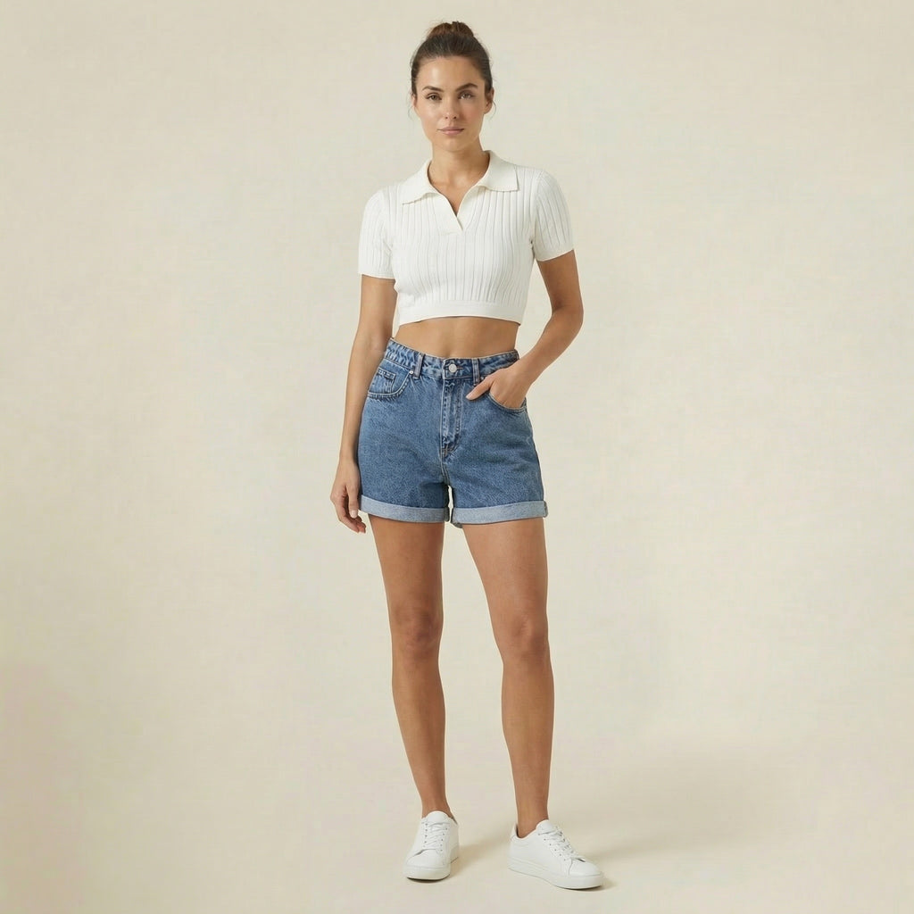 Valenomode - Women’s High Rise Shorts