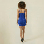 Valenomode - Women’s Ruched Mini Dress