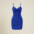 Valenomode - Women’s Ruched Mini Dress