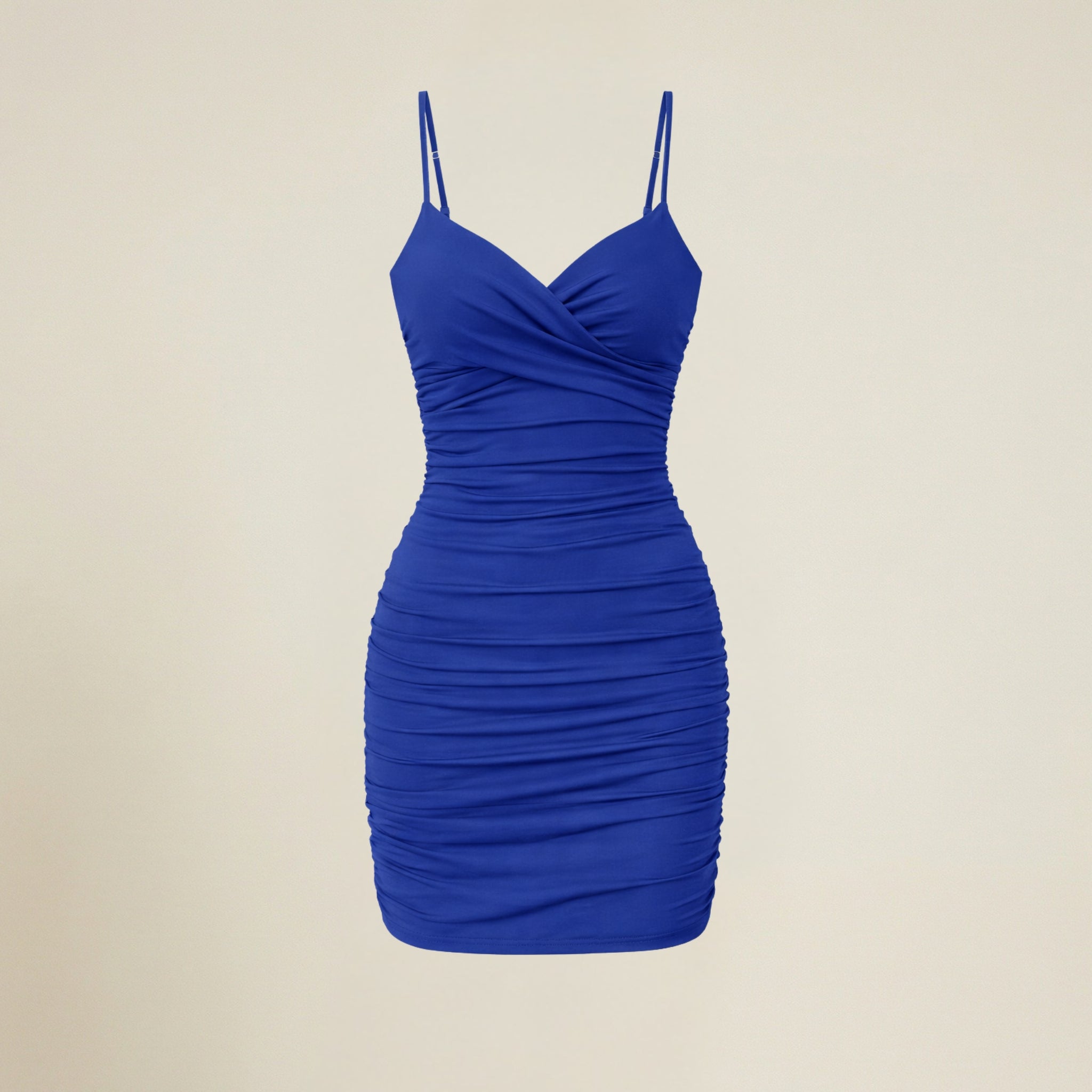 Valenomode - Women’s Ruched Mini Dress