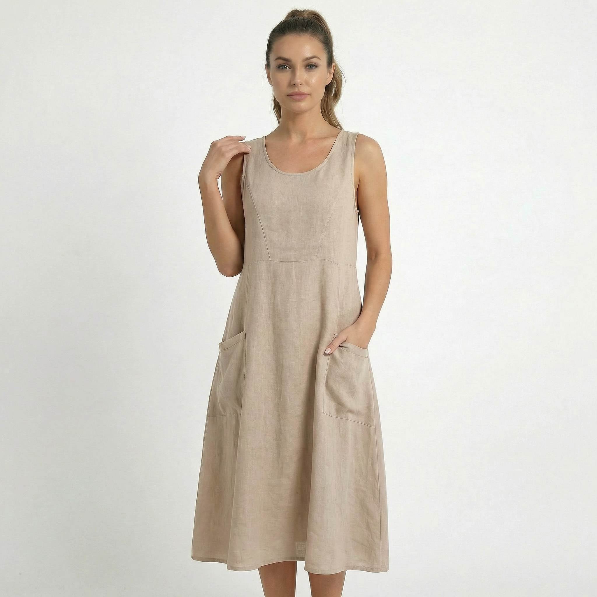 Valenomode - Women’s Sleeveless Maxi Dress