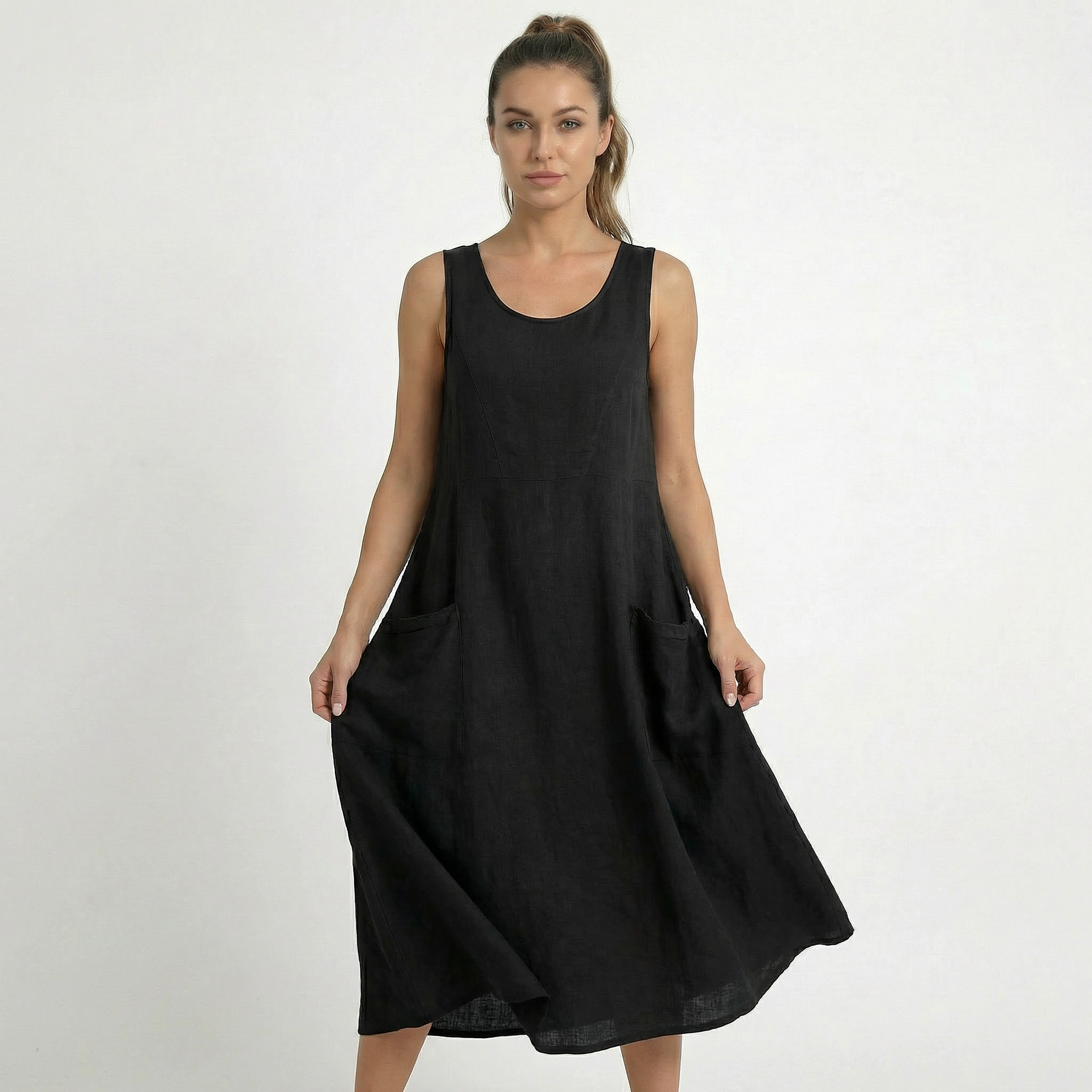 Valenomode - Women’s Sleeveless Maxi Dress