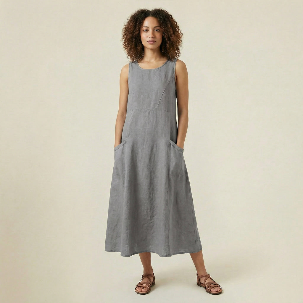 Valenomode - Women’s Sleeveless Maxi Dress