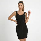 Valenomode - Women’s Sleeveless Midi Dress