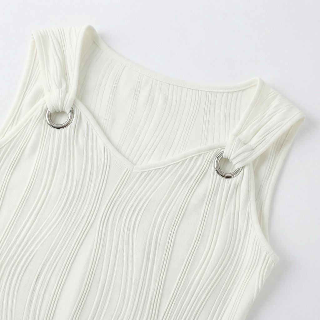 Valenomode - Women’s Sleeveless Midi Dress