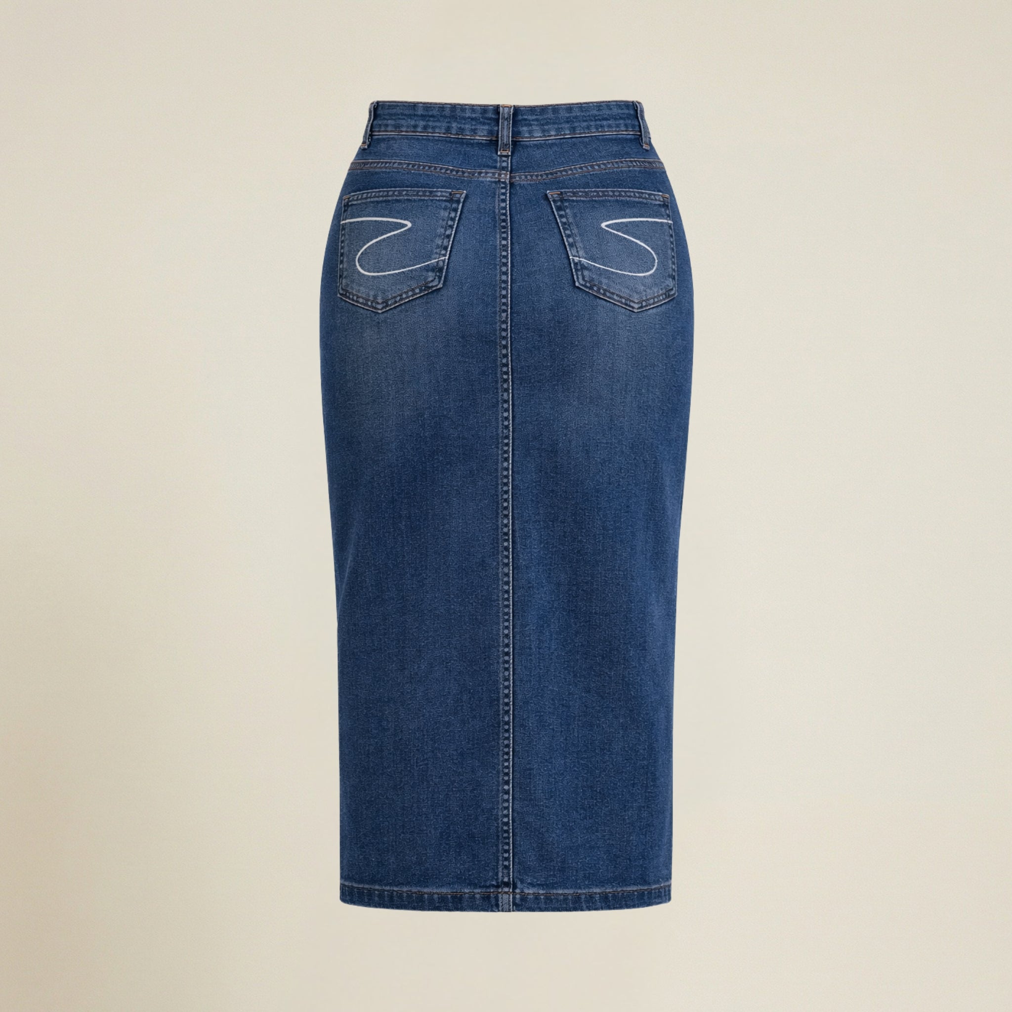 Valenomode - Women’s Straight Cut Midi Skirt