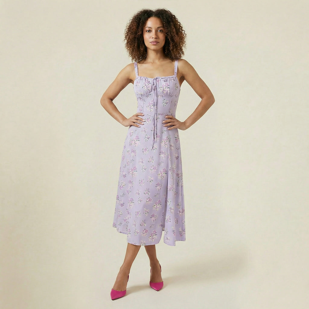 Valenomode - Women’s Strap Midi Dress