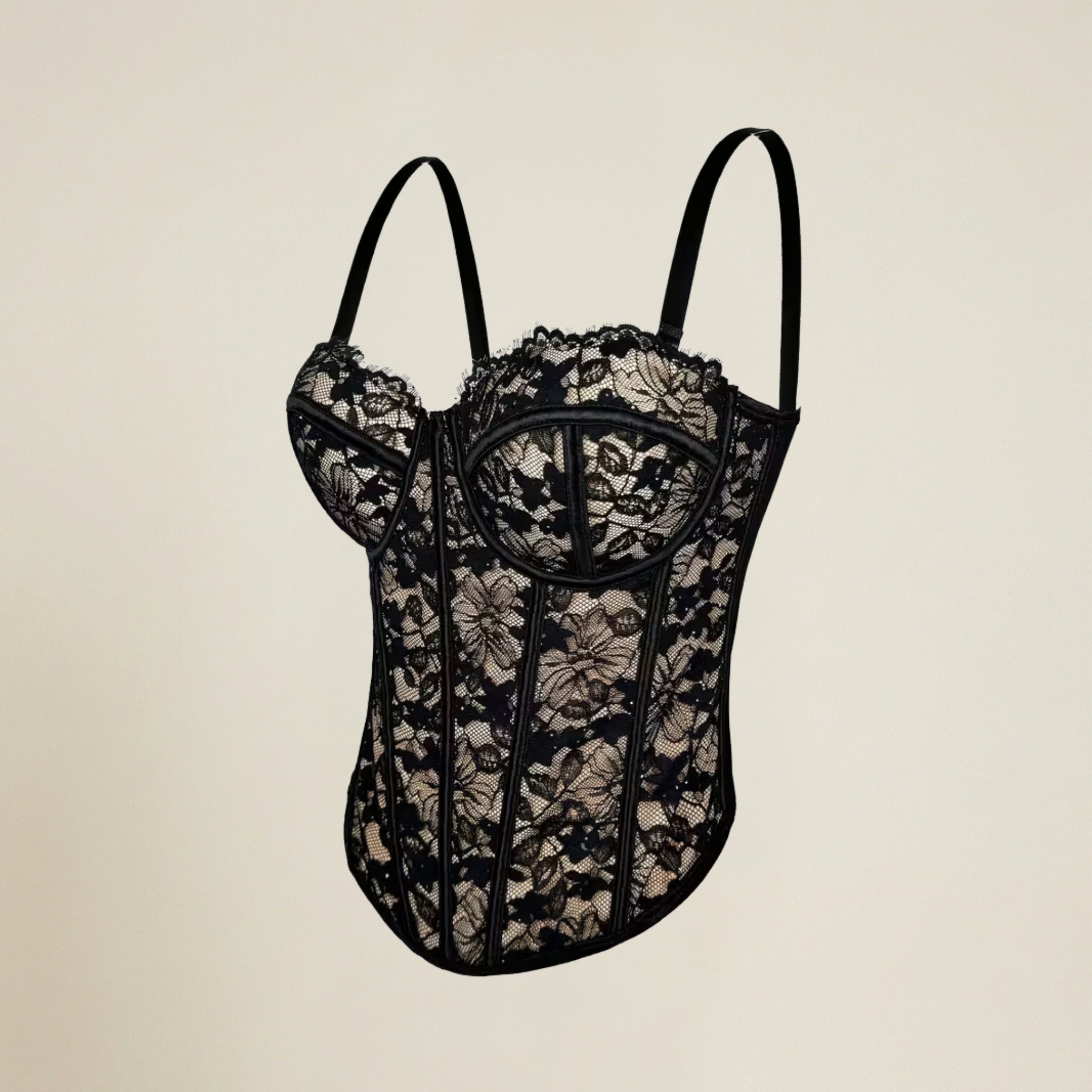 Valenomode - Women’s Structured Cup Corset Top