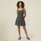 Valenomode - Women’s Tie Strap Mini Dress