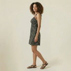 Valenomode - Women’s Tie Strap Mini Dress